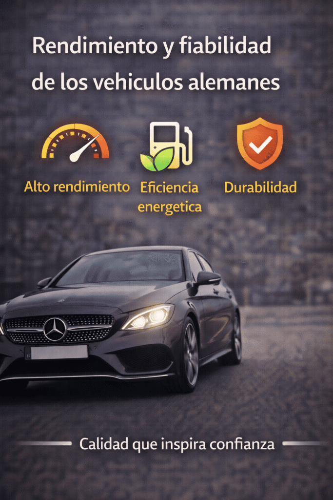 Alto rendimiento, eficiencia energética y durabilidad de los coches alemanes, calidad que inspira confianza