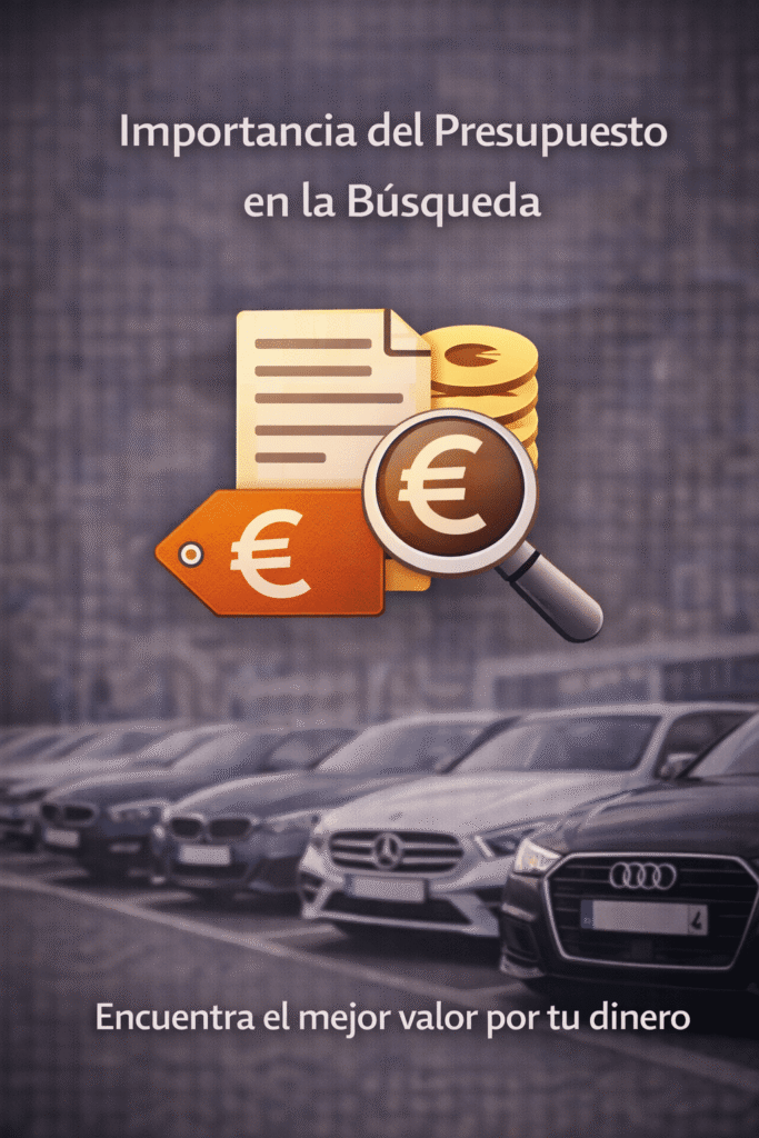 Concesionario alemán con múltiples coches importancia del presupuesto de la búsqueda encuentra el mejor valor por tu dinero