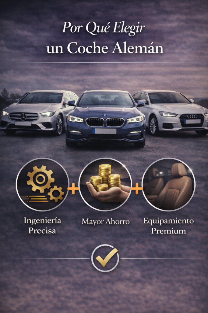 Mercedes, Audi BMW ingeniería precisa mayor ahorro equipamiento premium