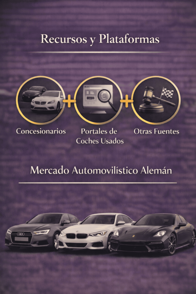 Recursos y plataformas concesionarios, portales de coches usados y otras fuentes, parte baja coches alemanes