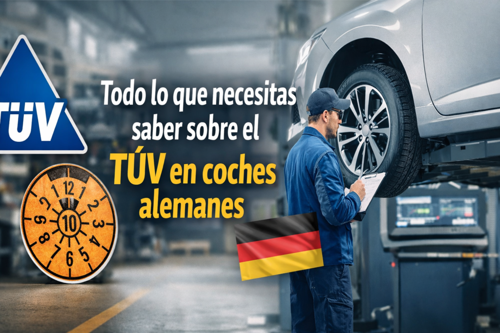 coche pasando lo que se llama TÜV que es en España la ITV